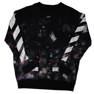 Off White Galaxy Crewneck Sweatshirt